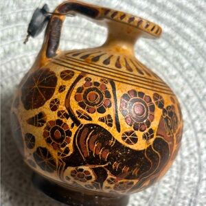 Ancient Greece handmade Terracotta aryballos (perfume vase)